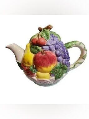 Fruit Basket Tea Pot by Otagiri, Japan